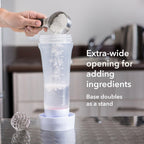 Whiskware Pancake Bottle, Batter Dispenser and Mixer with BlenderBall Wire Whisk, Durable, No-Mess, BPA Free, Dishwasher Safe, Mint