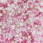 Sprinkles | Frozen in Sugar Sprinkle Mix | Blue Sprinkles | Confetti Sprinkles | Metallic Sprinkles | Snowflake Sprinkles | Cake Sprinkles (Pink)