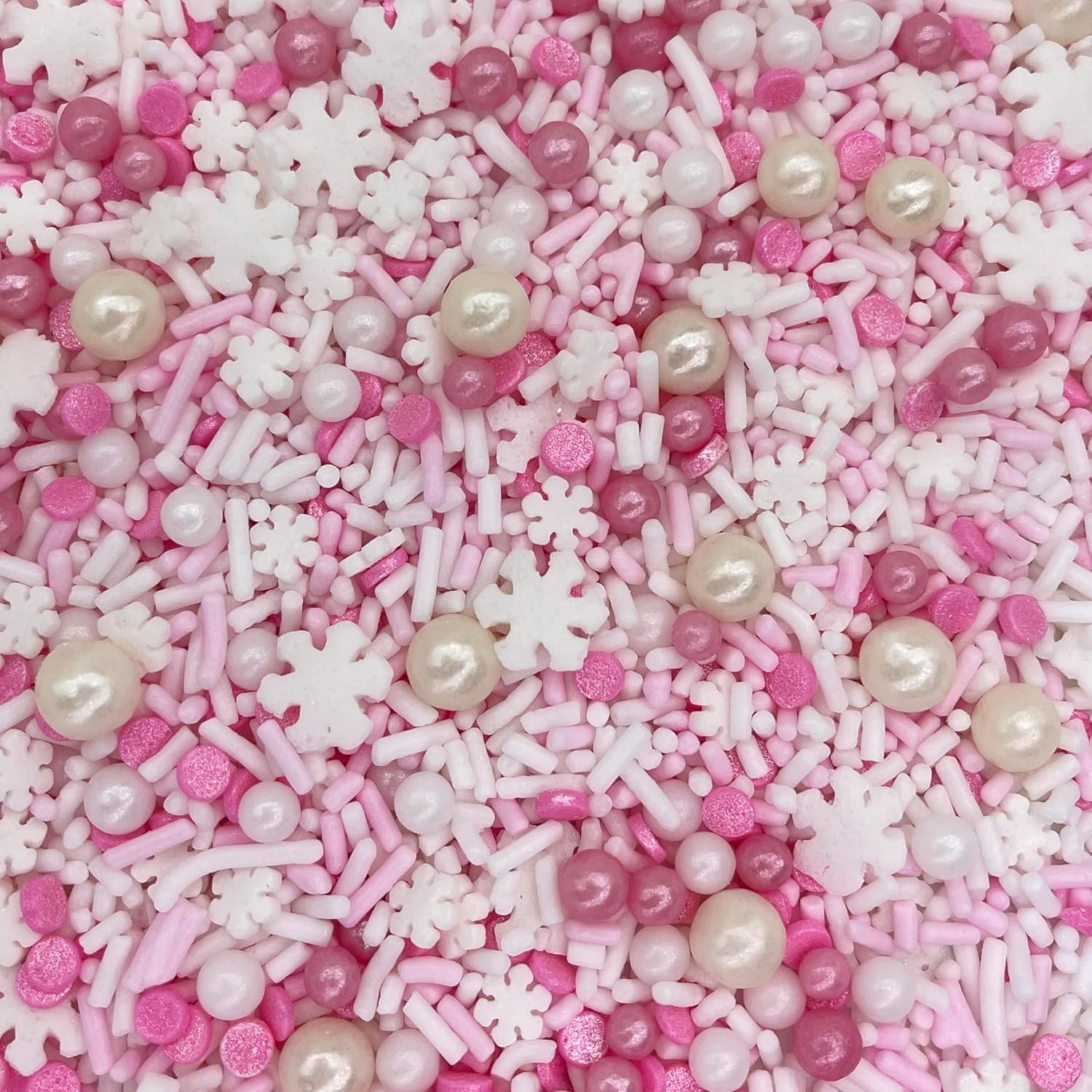 Sprinkles | Frozen in Sugar Sprinkle Mix | Blue Sprinkles | Confetti Sprinkles | Metallic Sprinkles | Snowflake Sprinkles | Cake Sprinkles (Pink)