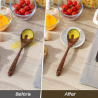 MALACASA Ceramic Spoon Rest for Stove Top, 4.8 inch Cooking Spoon Holder for Kitchen Counter,Utensil Rest for Ladle, Spatula, Spoons or Tongs, Modern Farmhouse Kitchen Décor - 04, Series LYDIA