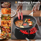 2 Burner Electric Cooktop 110V - 24 Inch Ceramic Stove Top Countertop & Built-in, 2000W Two Burner Radiant Electric Cook Top with LCD Touch & Knob Control, Timer, Safety Lock, 120V Plug in