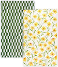 Kitchen Towels, 18" x 30" Tea Towels for Kitchen, Quick Dry Dish Towels for Kitchen Drying, Daisy Whimsy Series, 2-Pack
