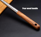 FJNATINH Wok Spatula - 17 Inch Stainless Steel Wok Turner for Cast Iron Skillet