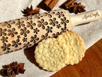 SUMMER 3 KID Rolling Pin SET. Wooden Laser Cut Mini Rolling Pins for cookies, play dough, salt dough or clay Butterfly, Music Flower by Algis Crafts