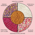 Confect Fusion Mashup Sprinkles FM Multipack 37 100 GMS for Cake Cupcake Décor, Multicolor
