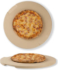 Pizza Stone, 15" Round Pizza Stone for Oven Grill BBQ, Cordierite Baking Stone for Pizza Bread Pie, Unique Built-in 4 Handles Cooking Stone