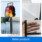 Legging Organizer - 24 Spacious Pockets, 2024 New Improved, Heavy Duty Hooks, Closet Storage, White/Black 1-Pack