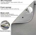 2 Pack Dish Drying Mat, Dish Drying Mats for Kitchen Counter, Microfiber Dish Dryer Mat, Large 20" x 15" Drainer Mats, Highly Absorbent, Machine Washable (Gray)
