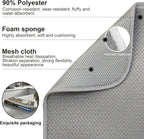 Dish Dryer Mat, Dish Drying Mats For Kitchen Counter, Large Dish Drying Pad for Kitchen Counter, Microfiber Dish Drying Mat for Sinks, Drainer Mats, 20 x 15 inches (Gray)