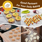 P&P CHEF 16 Inch Stainless Steel Baking Sheet with Rack Set (2 Pans+ 2 Racks), Cookie Sheets Baking Trays and Cooling Wire Racks, Oven & Dishwasher Safe, Pans with Flat Racks