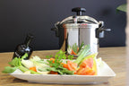 MAGEFESA Star Pressure Cooker, 10.6-Quart, 18/10 Stainless Steel, Works on All Stovetops (Induction Compatible), Safety Lock & 8 PSI Cooking