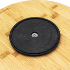 TB Home Lazy Susan Organizer for Cabinet, Pantry or Tabletop – 10" Bamboo Turntable for Kitchen, Counter or Spice Rack Storage