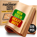 220 Pcs 9x13 Inch Parchment Paper Sheets by Baker's Signature | Parchment Baking Paper, Unbleached Parchment Paper - Perfect for Baking, Precut Non-Stick Sheets, Eco-Friendly, Will Not Curl or Burn