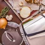 Turbo Pot® FreshAir™ Rapid Boil Stainless Steel 8 qt. Stock Pot, time-and-energy saving cookware for gas stove