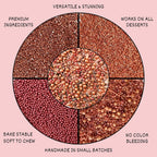 Confect Metallic Sprinkles Mix –Edible Pearl Dragees in Copper, Bronze & Rose Gold – Jimmies & Sparkling Sugar – Elegant Sprinkles for Cake & Cupcake Decorating- Vegan, Gluten-Free, Nut-Free, Soy-Free, Dairy-Free, Palm Oil-Free- 5 Oz