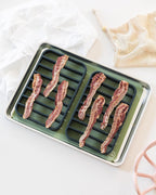 The Silicone Kitchen Silicone Roasting Rack Pan Extra Large, Dishwasher Safe, BPA Free, Non-Toxic, 7 in by 10.75 in, Navy, 2 Pack