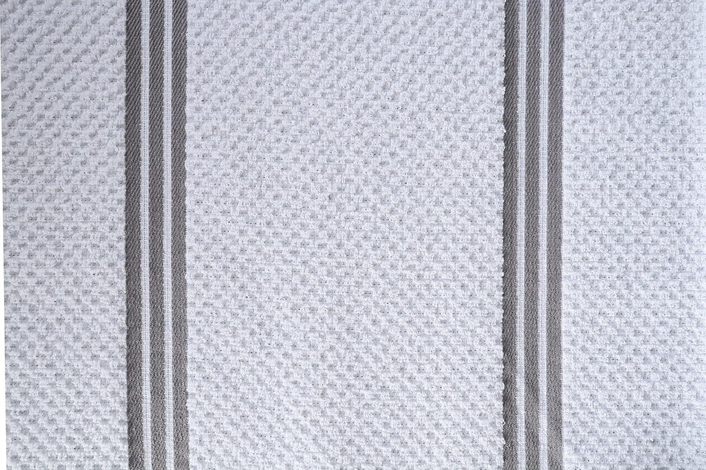 AMOUR INFINI Kitchen Towels Pack of 4 - Absorbent, Quick Drying Premium Cotton Tea Towel - Kitchen Linens 16x28 Inch Dish Towels with Hanging Loop (L.Grey)