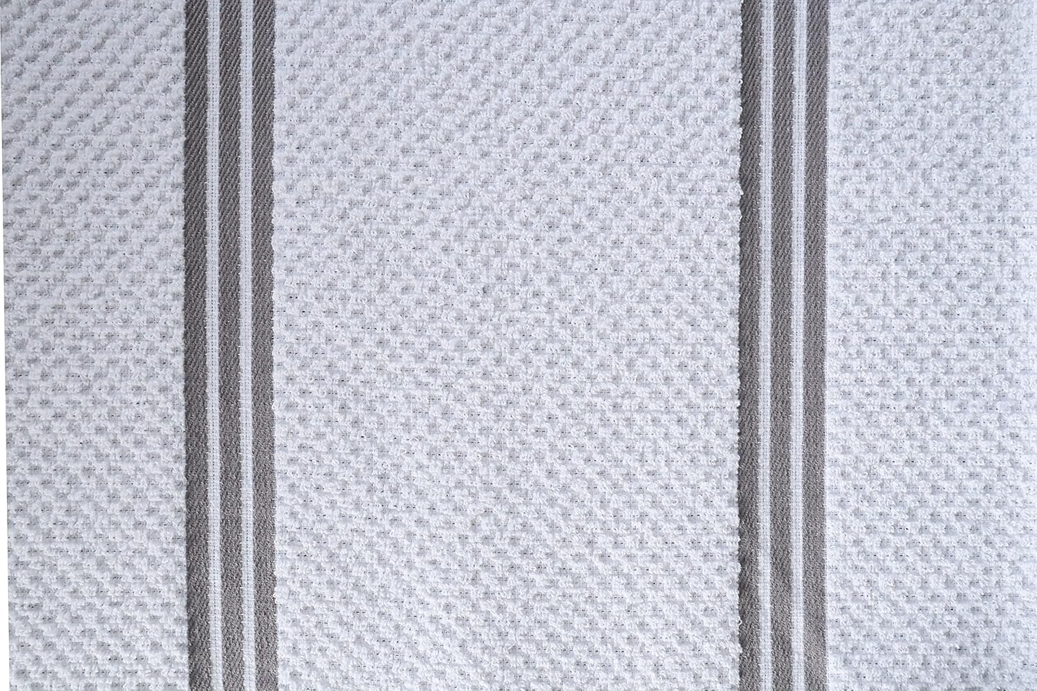 AMOUR INFINI Kitchen Towels Pack of 4 - Absorbent, Quick Drying Premium Cotton Tea Towel - Kitchen Linens 16x28 Inch Dish Towels with Hanging Loop (L.Grey)