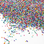 Sprinkle Pop Cool Rainbow Nonpareil Sprinkle Mix| with hues of Blue Purple Pink Non Pareil Sprinkles| Decorating Nonpareils Made in USA for Birthday Cupcakes Donuts Cakes Cookies, 2oz