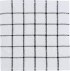 Cotton Dish Towels for Kitchen, Terry Dish Cloths for Washing Dishes, 12 x 12 Inches, Light and Soft, Quick Drying Dish Rags for Cleaning, 8pc/Set (Black)