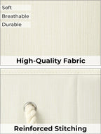 StorageWorks Storage Baskets for Shelves, Foldable Fabric Closet Storage Bins with Handles, Fabric Storage Bins Clothes Organizer, Beige, White & Ivory, 3-Pack, Extra Large