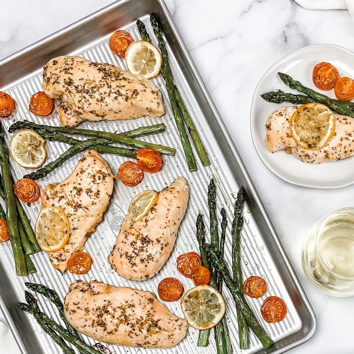 USA Pan Bakeware Nonstick Extra Large Baking Sheet Pan, Aluminized Steel