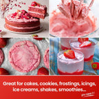 LorAnn Oils Strawberry Bakery Emulsion: True Essence, Ideal for Boosting Fruit Tones in Cakes, Cookies & Desserts, Gluten-Free, Keto-Friendly, Extract Substitute Essential for Your Kitchen, 4 Oz