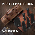 Chef Knife Set, Hand Forged Meat Boning Carving Cleaver Butcher Knife, High Carbon Steel Japan Nakiri Santoku Knife Set with Accessories for Kitchen, BBQ Camping Knives Set with Bag