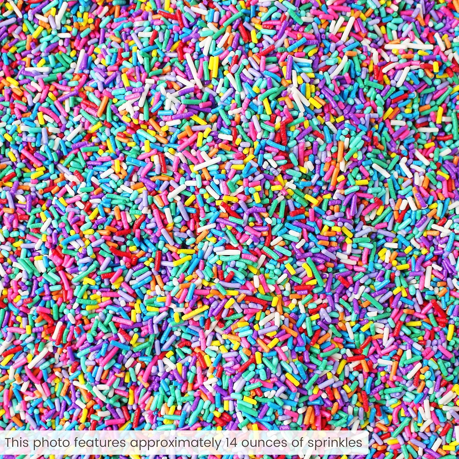 Ultimate Unicorn Rainbow Jimmies Sprinkle Mix| Sprinkles Made In USA By Sprinkle Pop| Yellow Red White Blue Purple Sprinkles Jimmies For Decorating Princess Birthday Cakes Cookies Cupcakes Candy, 2oz