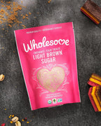 Wholesome Sweeteners 24-Ounce Organic Light Brown Sugar, Fair Trade, Non GMO, Gluten Free & Vegan, Sugar for Baking and Glazing, 1 Pack