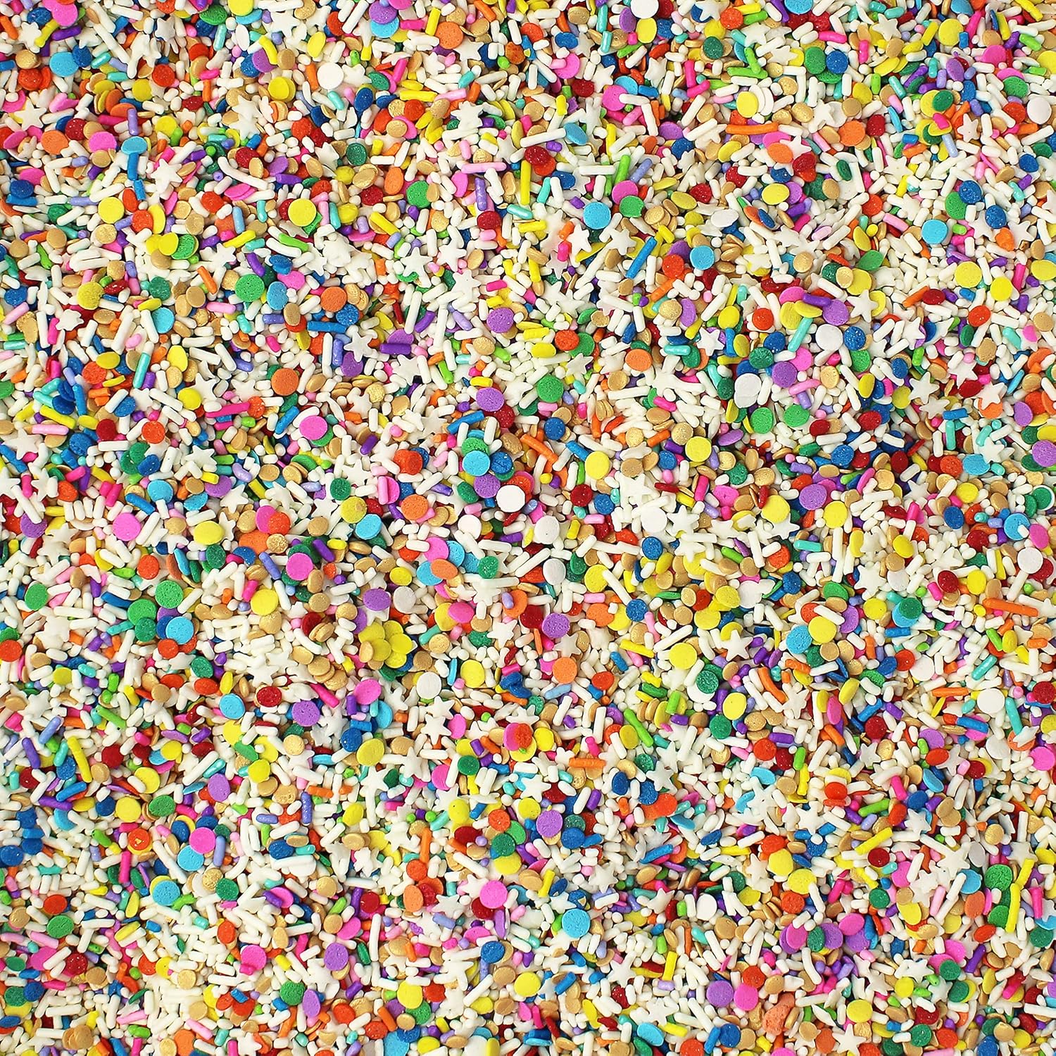 Sprinkle Pop Birthday Present Sprinkle Mix| Rainbow Confetti Sprinkles| Colorful Birthday Confetti Sprinkles Made in USA for Decorating Cake Cupcakes Cookies Donuts Cookies Milkshakes Ice Cream, 4oz